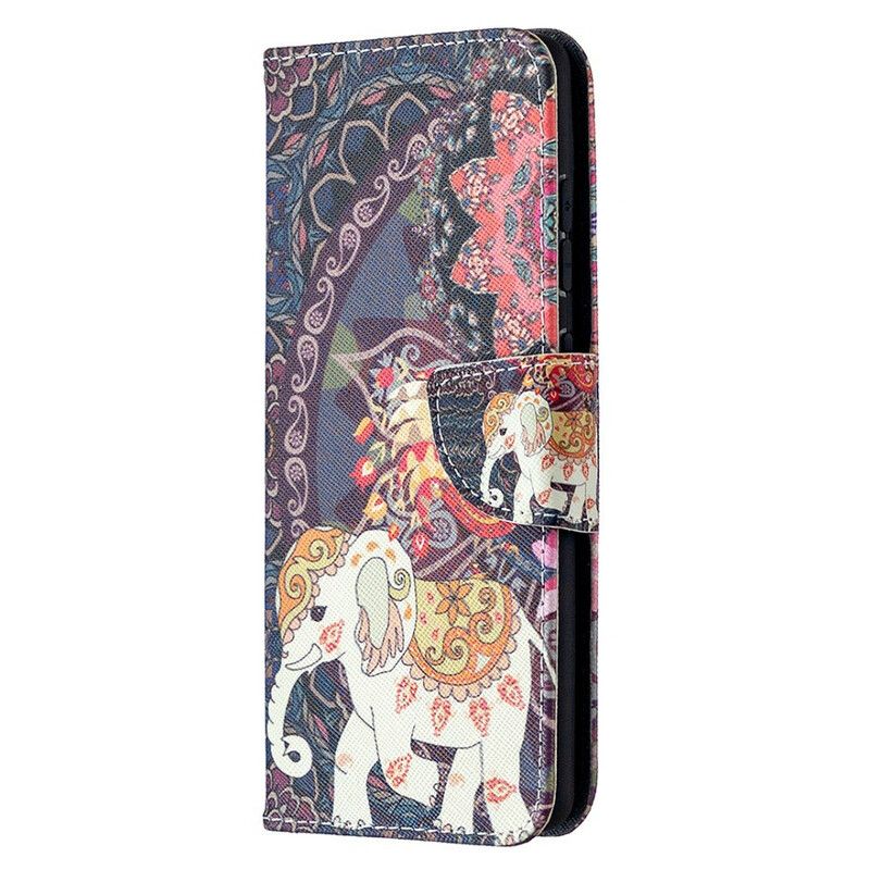 Flip Cover Samsung Galaxy S20 FE Etnisk Elefantmandala