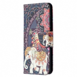 Flip Cover Samsung Galaxy S20 FE Etnisk Elefantmandala