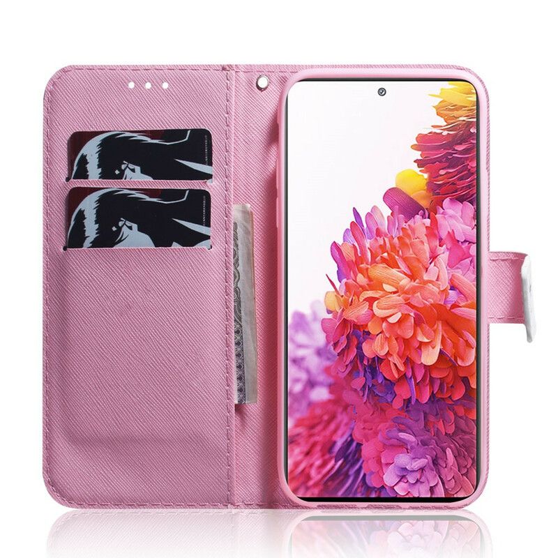 Flip Cover Samsung Galaxy S20 FE Gammel Rosenblomst