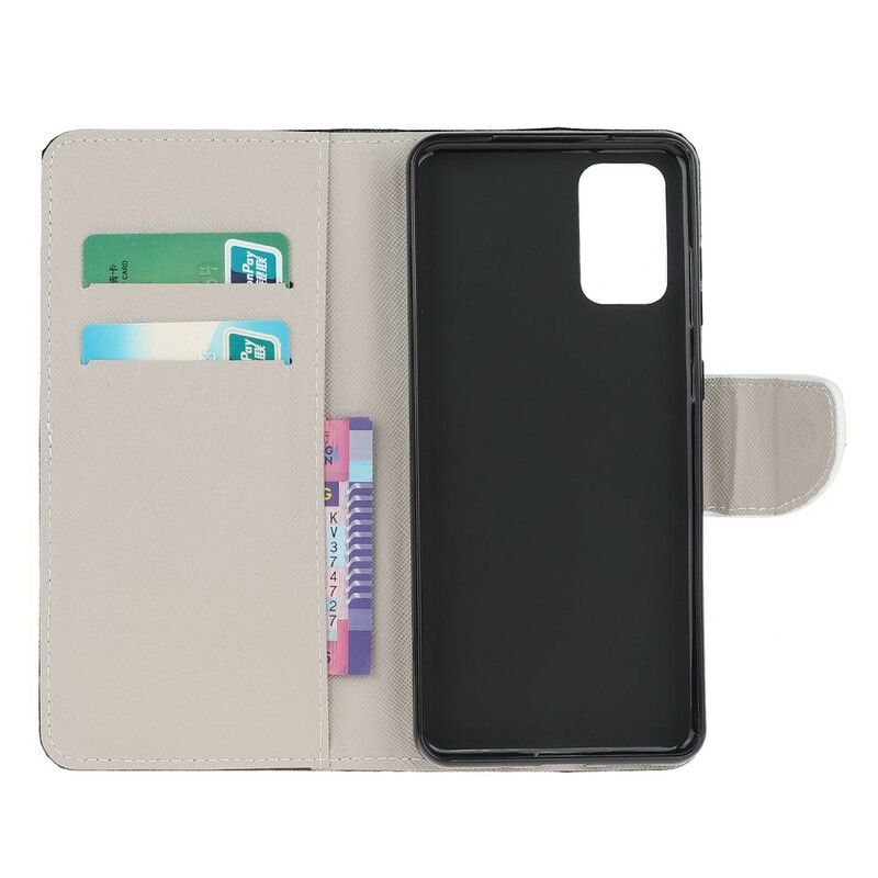 Flip Cover Samsung Galaxy S20 FE Kun Sommerfugle