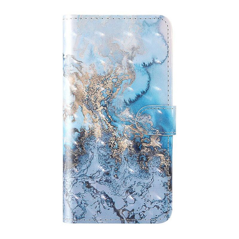 Flip Cover Samsung Galaxy S20 FE Light Spot Marble Design Med Snor