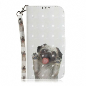 Flip Cover Samsung Galaxy S20 FE Med Snor Elsk Min Hund Med Rem