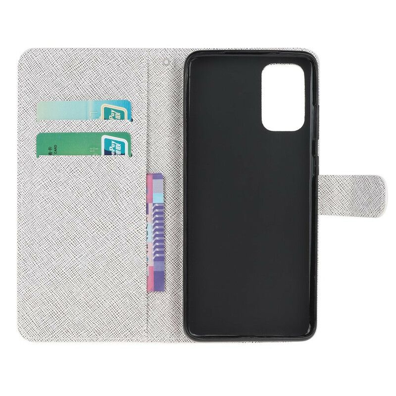 Flip Cover Samsung Galaxy S20 FE Med Snor Funky Katte Med Rem