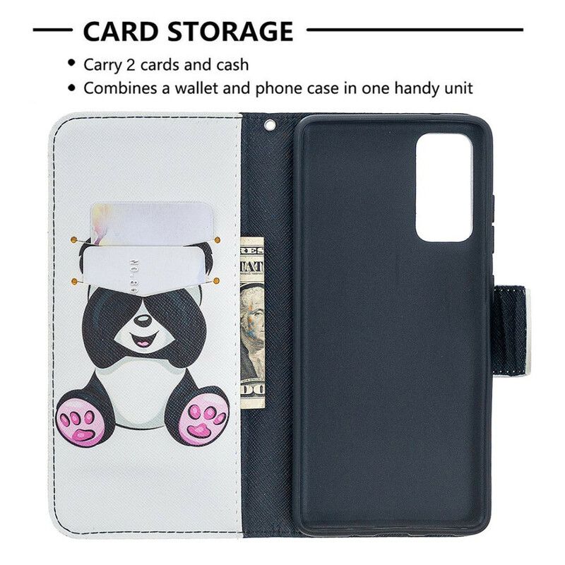 Flip Cover Samsung Galaxy S20 FE Panda Sjov