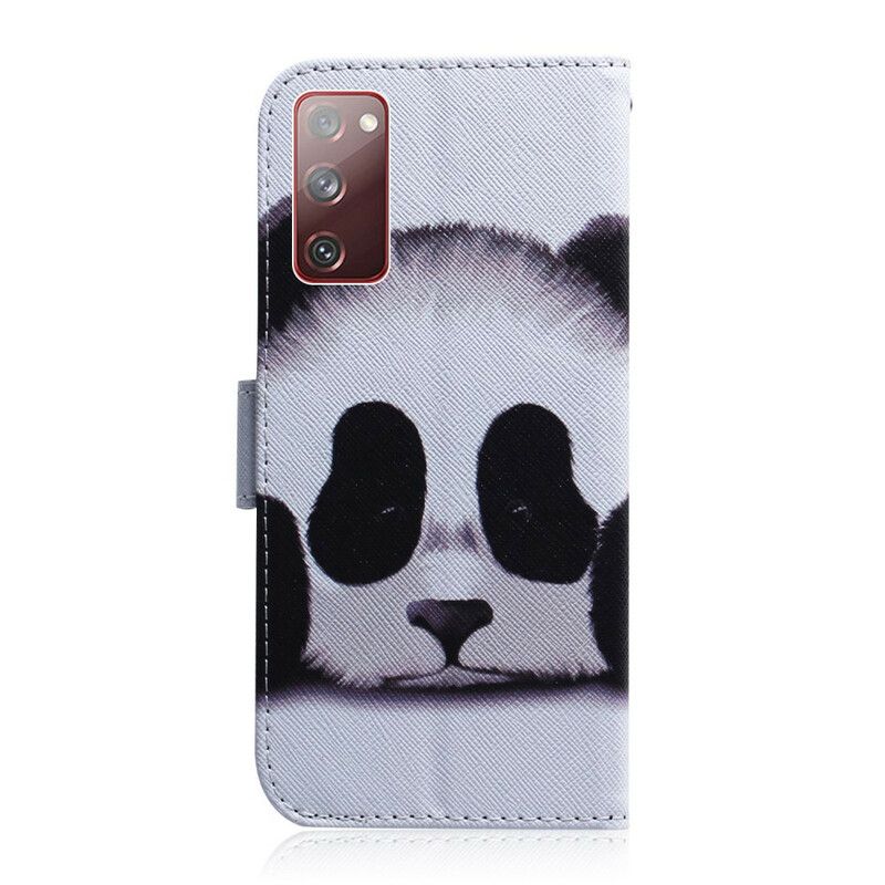 Flip Cover Samsung Galaxy S20 FE Pandaansigt