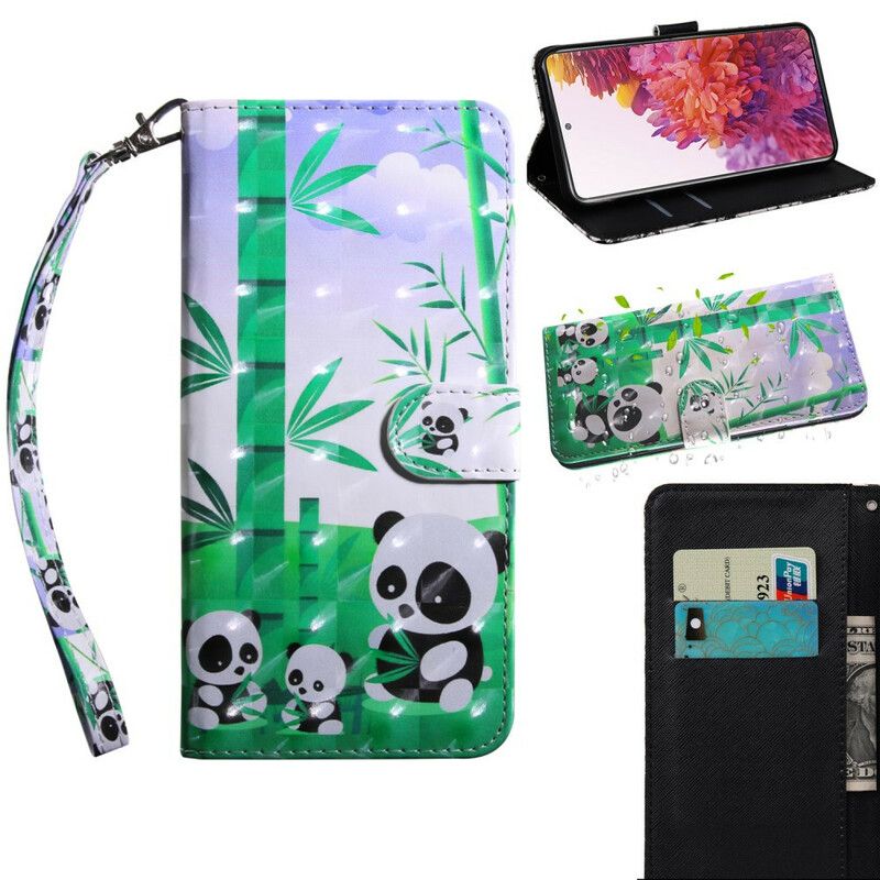 Flip Cover Samsung Galaxy S20 FE Pandafamilien