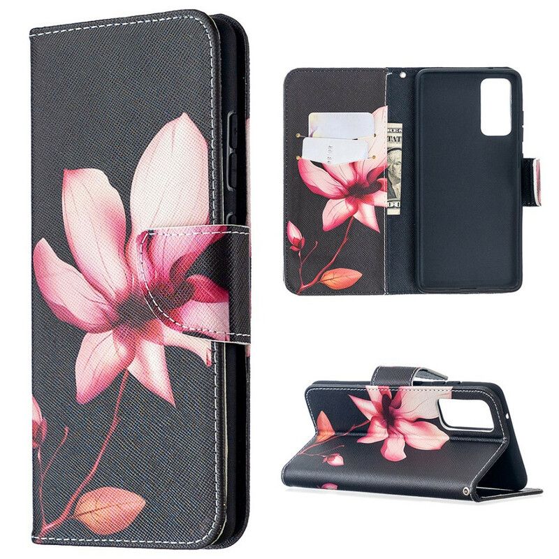 Flip Cover Samsung Galaxy S20 FE Pink Blomst