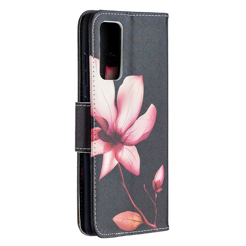 Flip Cover Samsung Galaxy S20 FE Pink Blomst