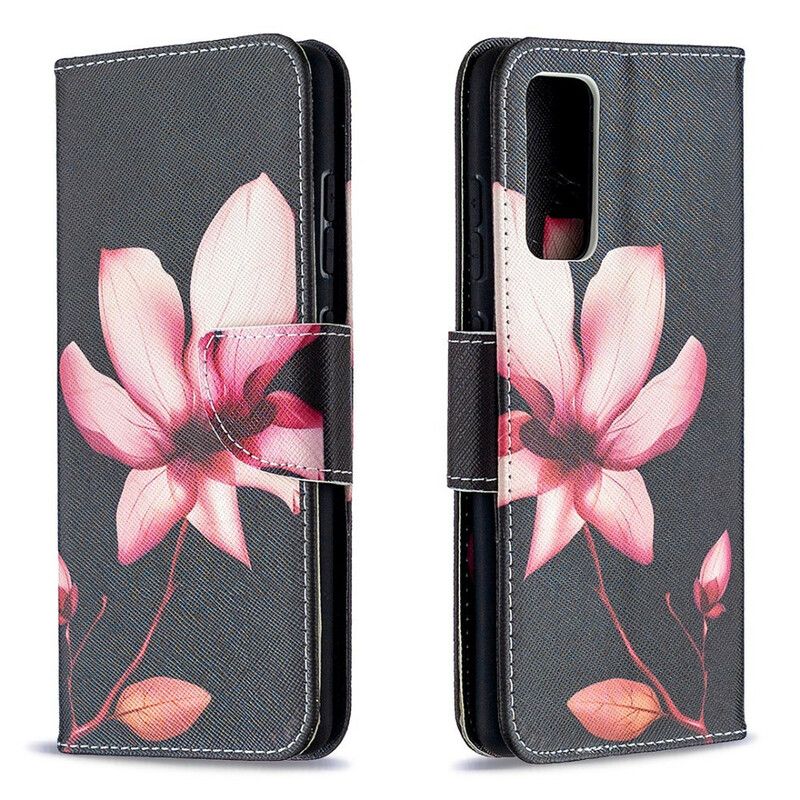 Flip Cover Samsung Galaxy S20 FE Pink Blomst