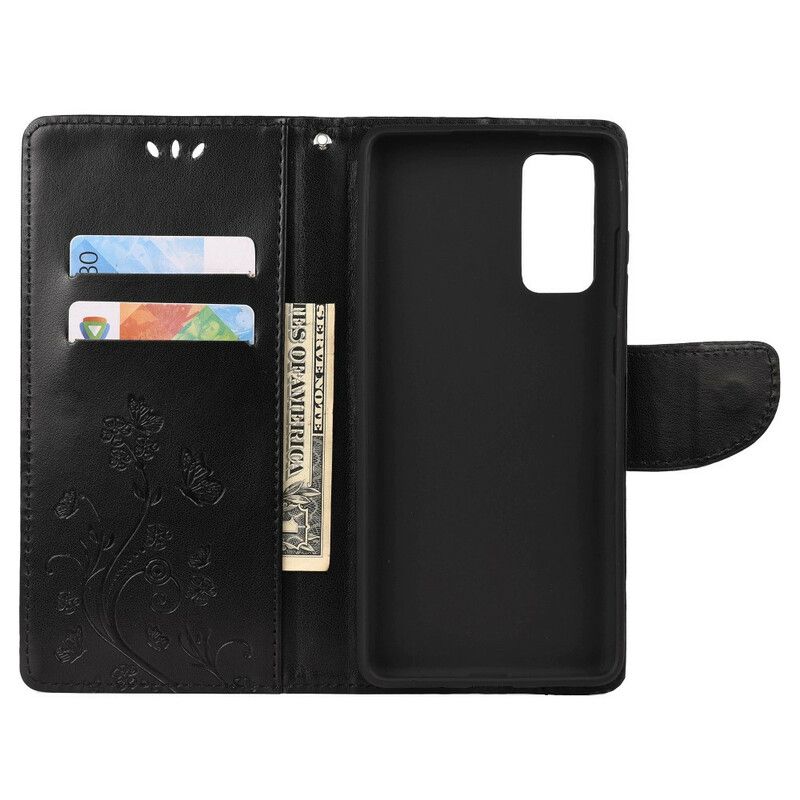 Flip Cover Samsung Galaxy S20 FE Sommerfugletryk