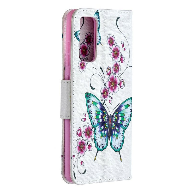 Flip Cover Samsung Galaxy S20 FE Vidunderlige Sommerfugle