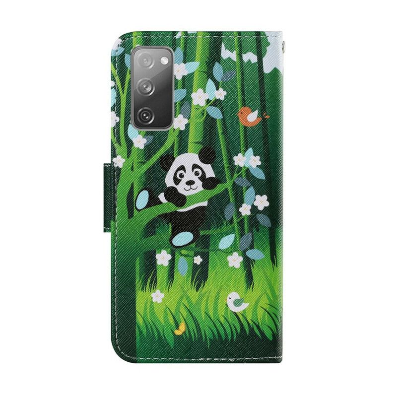 Læder Cover Samsung Galaxy S20 FE Panda Walk