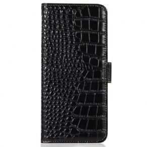 Flip Cover Oppo Reno 8 Pro Rfid Crocodile Style