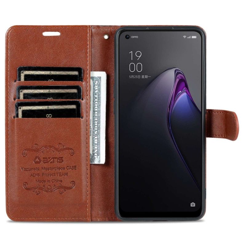 Læder Cover Oppo Reno 8 Pro Azns Kunstlæder