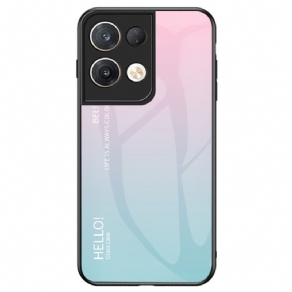 Mobilcover Oppo Reno 8 Pro Hej Hærdet Glas