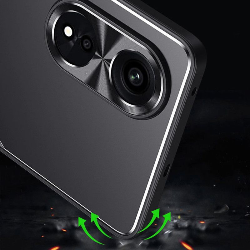 Cover Til Oppo A98 5g Metaleffekt Med Støtte