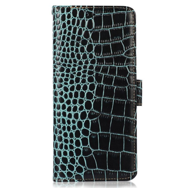 Flip Cover Oppo A98 5g Khazneh Crocodile Style Rfid-blokering