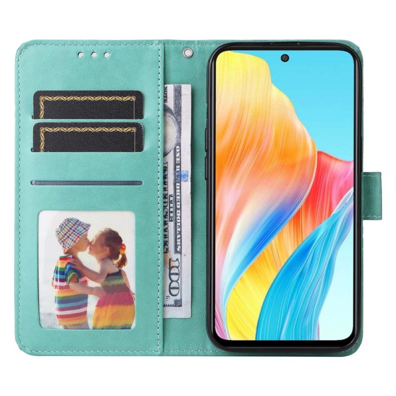 Flip Cover Oppo A98 5g Solsikkemønster