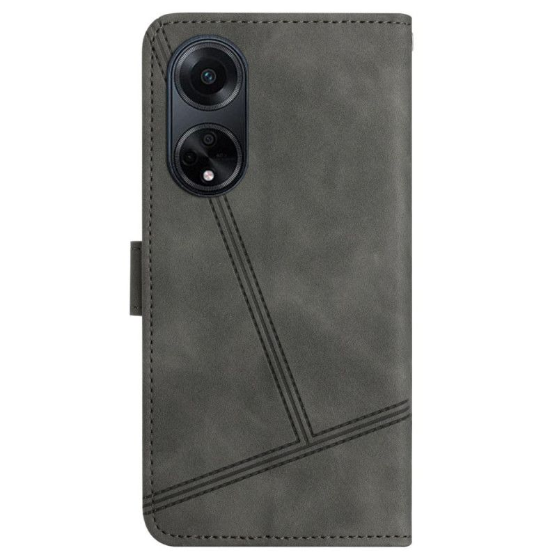 Flip Cover Oppo A98 5g Vintage Stil