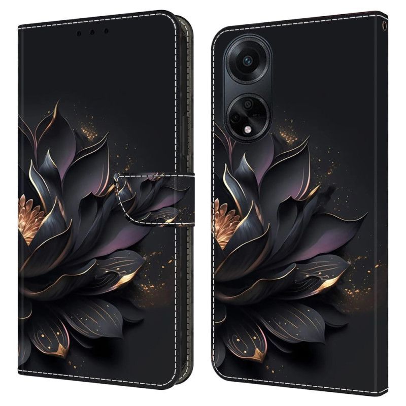 Flip Cover Til Oppo A98 5g Lilla Lotus