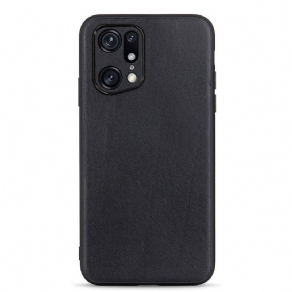 Cover Oppo Find X5 Pro Ægte Læder