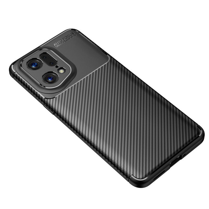 Cover Oppo Find X5 Pro Børstet Kulfiber