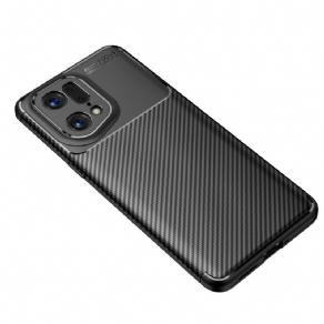 Cover Oppo Find X5 Pro Børstet Kulfiber