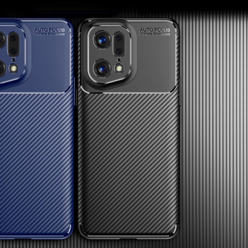 Cover Oppo Find X5 Pro Børstet Kulfiber