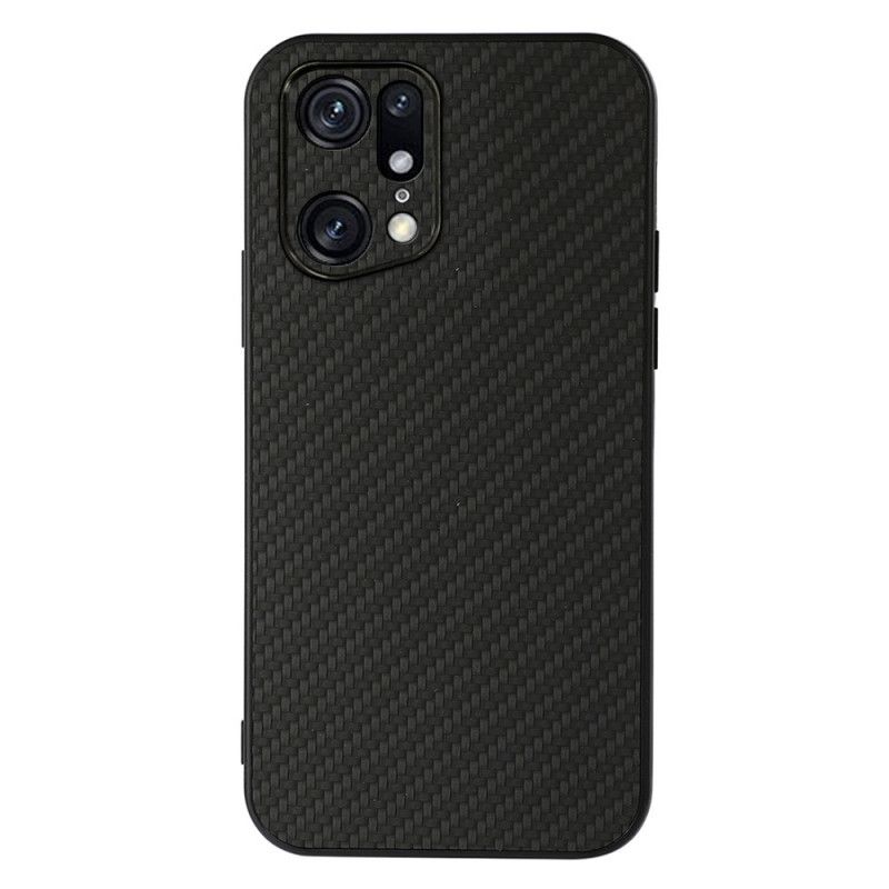 Cover Oppo Find X5 Pro Carbon Fiber Texture Lædereffekt