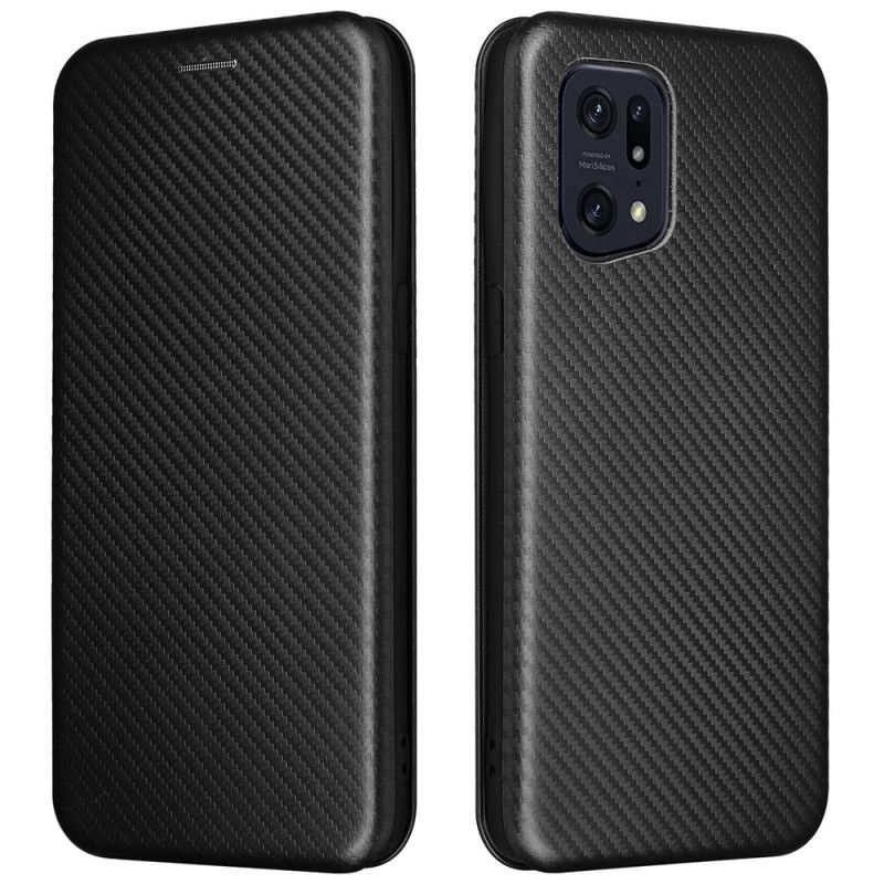 Cover Oppo Find X5 Pro Flip Cover Kulfibertekstur