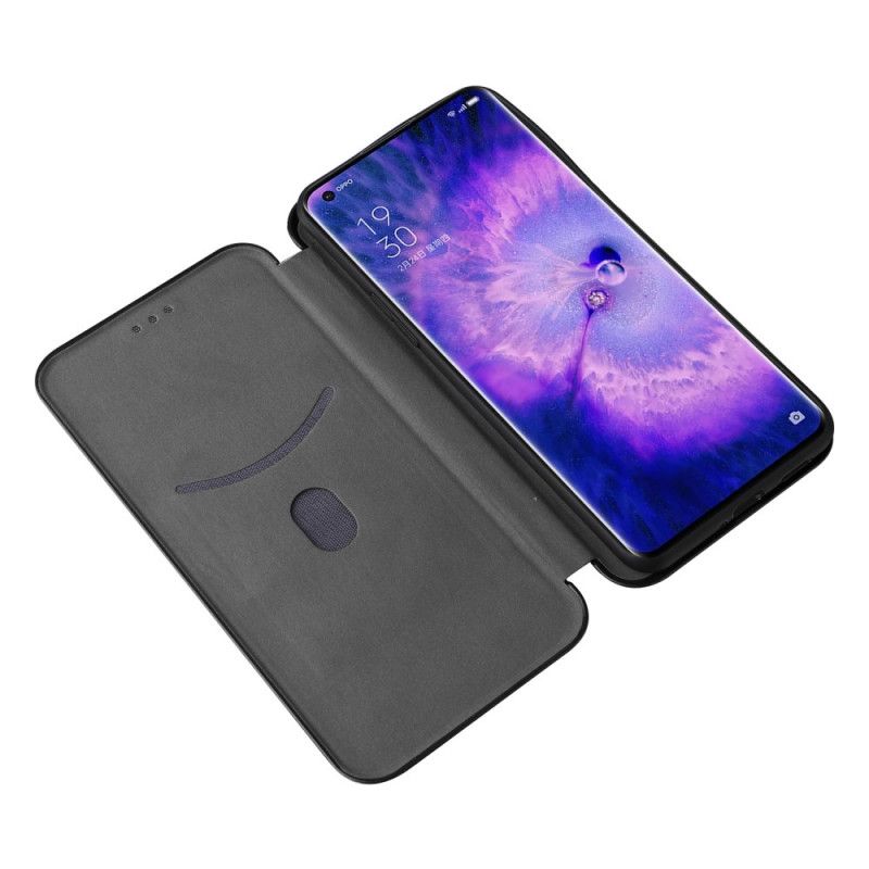 Cover Oppo Find X5 Pro Flip Cover Kulfibertekstur