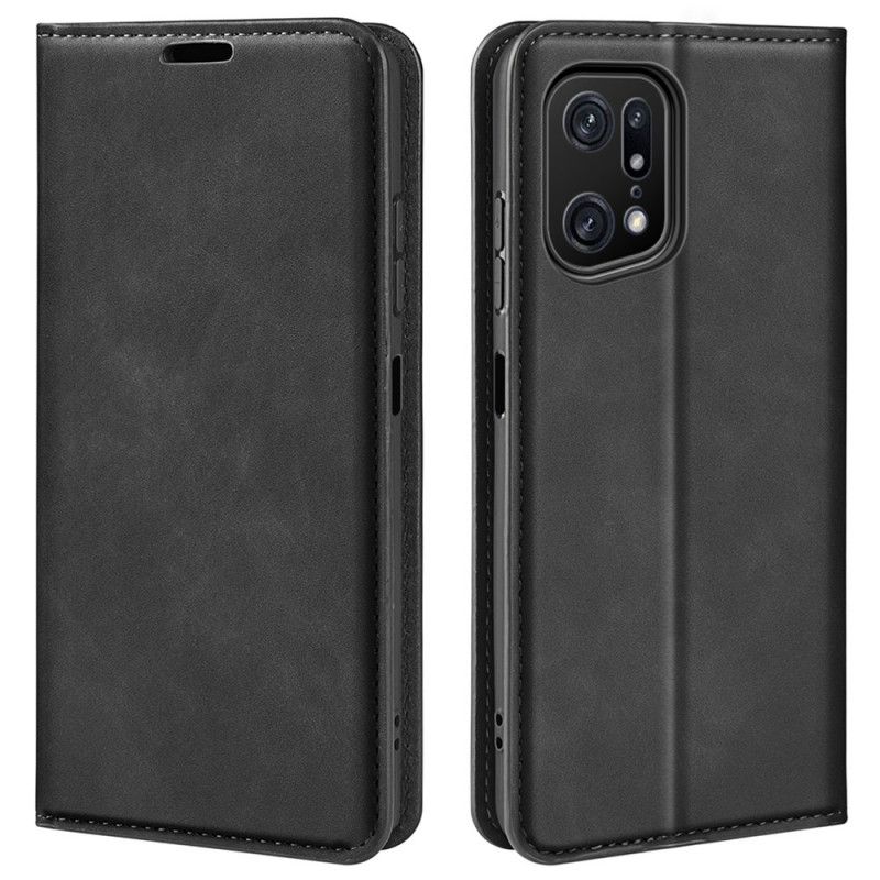 Cover Oppo Find X5 Pro Flip Cover Skin-touch