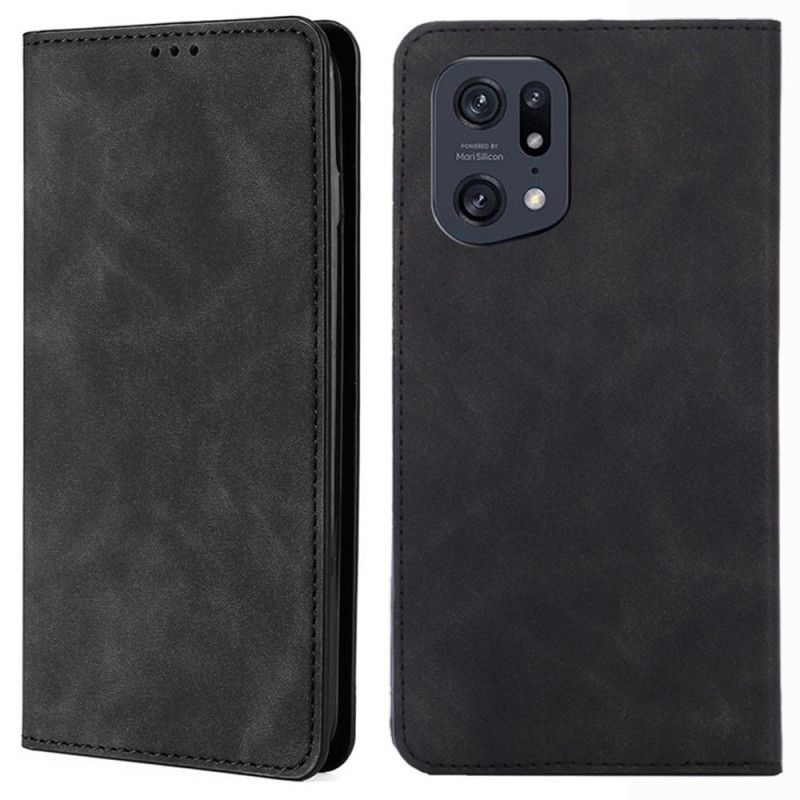 Cover Oppo Find X5 Pro Flip Cover Skin-touch