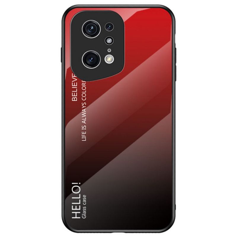 Cover Oppo Find X5 Pro Hej Hærdet Glas