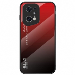 Cover Oppo Find X5 Pro Hej Hærdet Glas