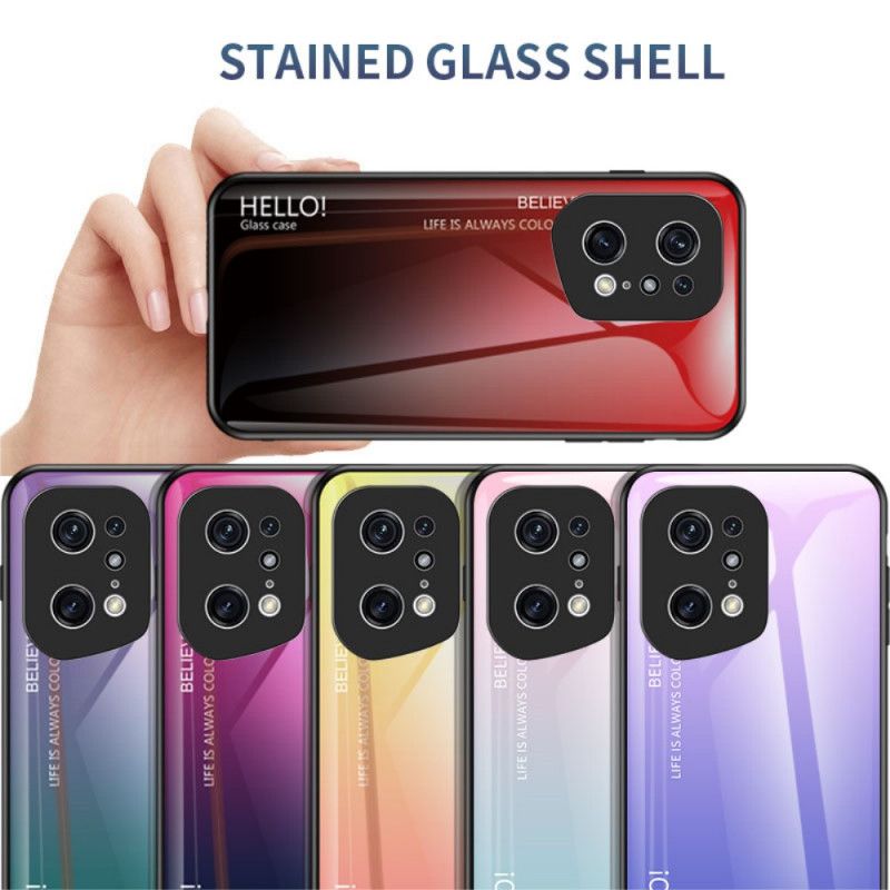 Cover Oppo Find X5 Pro Hej Hærdet Glas