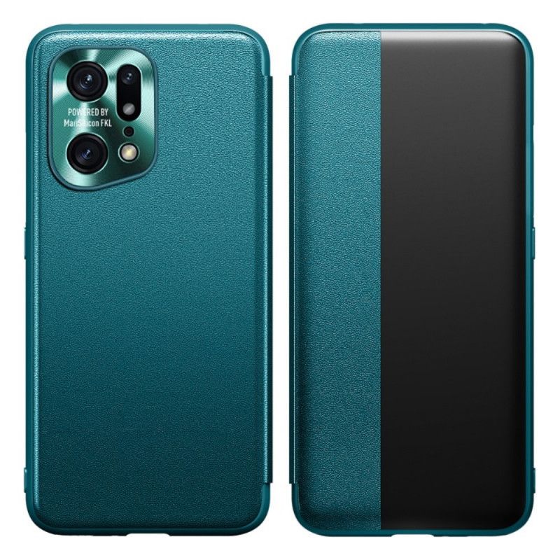 Cover Oppo Find X5 Pro Imiteret Læder