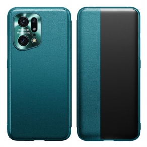 Cover Oppo Find X5 Pro Imiteret Læder