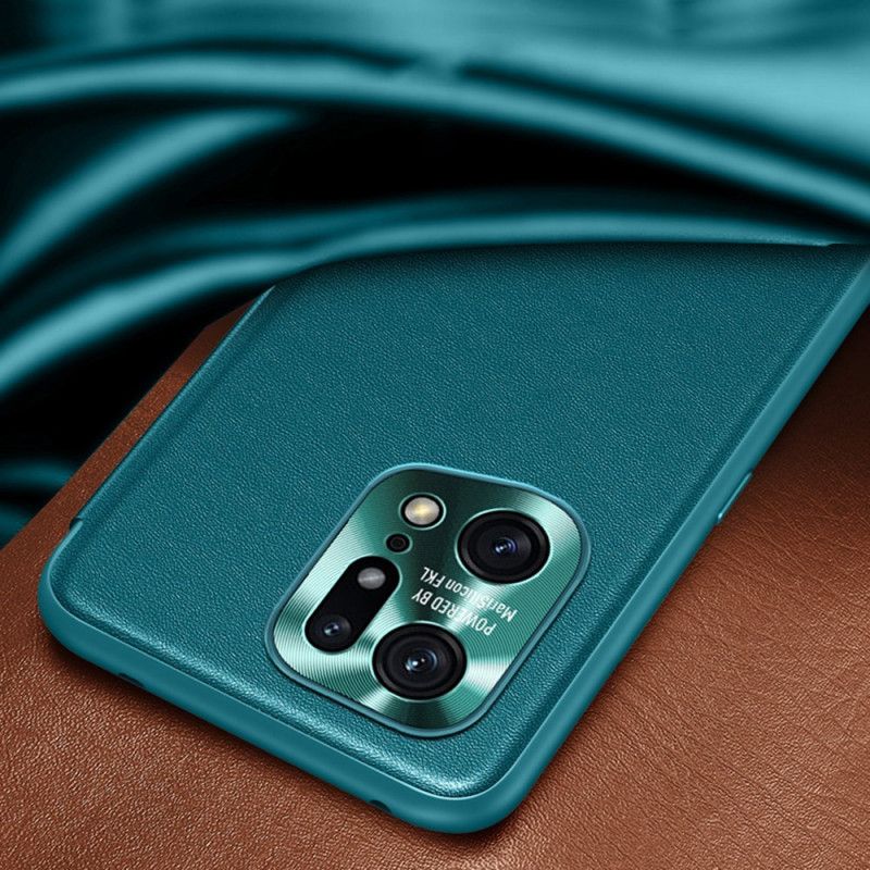 Cover Oppo Find X5 Pro Imiteret Læder