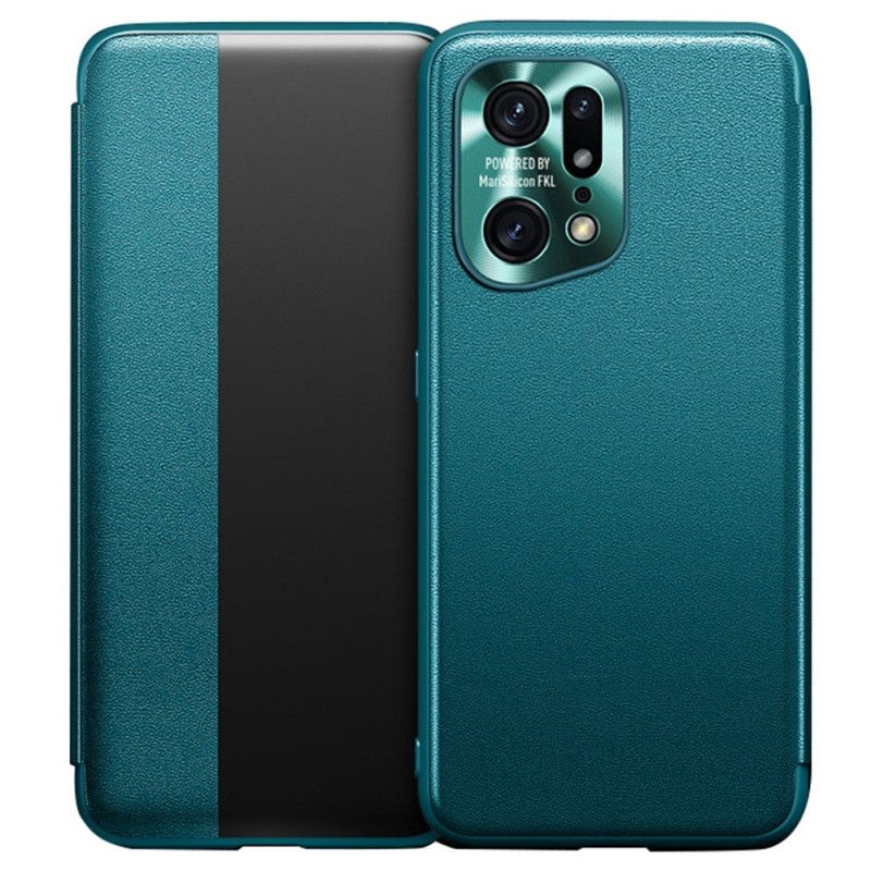 Cover Oppo Find X5 Pro Imiteret Læder