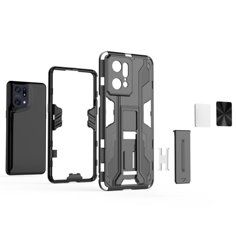 Cover Oppo Find X5 Pro Lodret Og Vandret Aftageligt Beslag