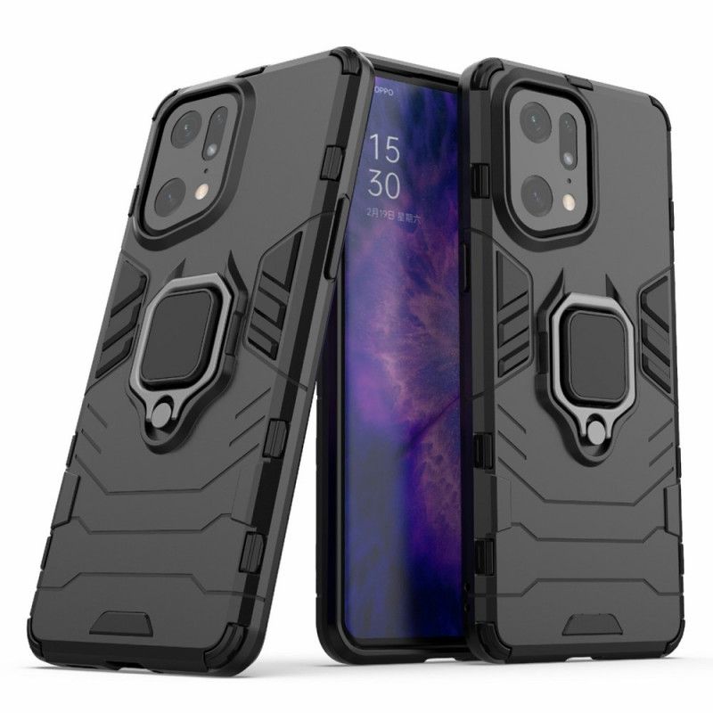 Cover Oppo Find X5 Pro Modstandsdygtig Ring