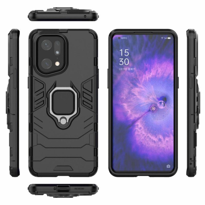 Cover Oppo Find X5 Pro Modstandsdygtig Ring