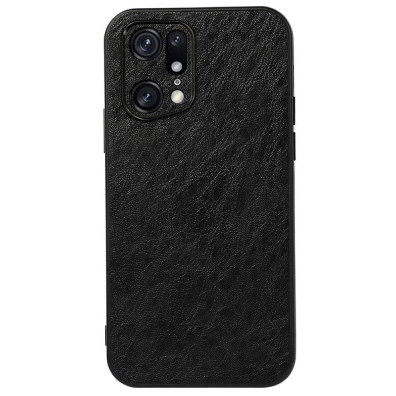 Cover Oppo Find X5 Pro Tekstureret Kunstlæder