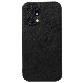 Cover Oppo Find X5 Pro Tekstureret Kunstlæder