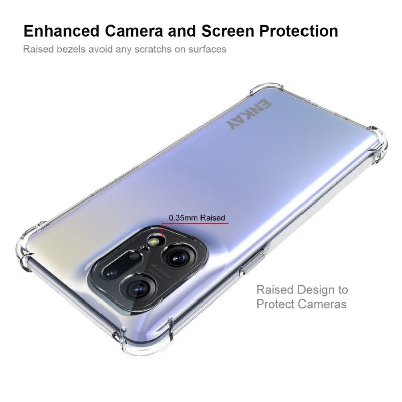 Cover Oppo Find X5 Pro Transparent Enkay