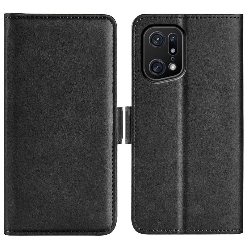 Flip Cover Oppo Find X5 Pro Dobbeltlås