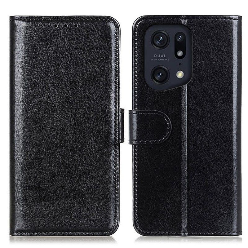 Flip Cover Oppo Find X5 Pro Iskold Finhed