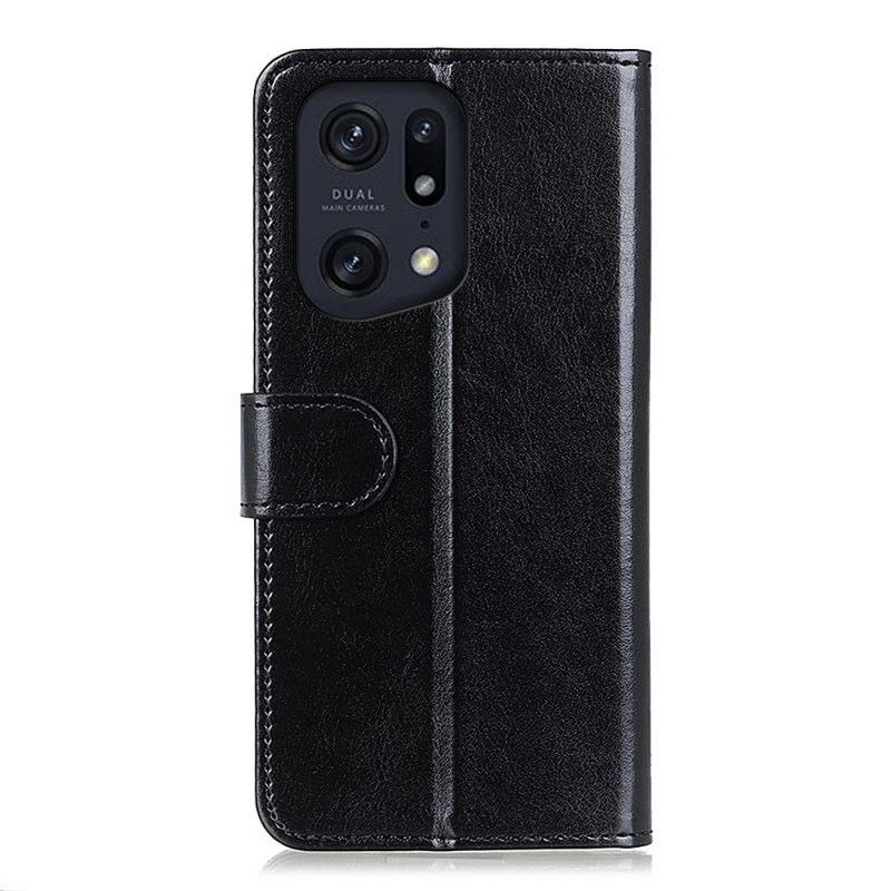 Flip Cover Oppo Find X5 Pro Iskold Finhed