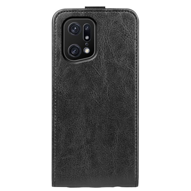 Flip Cover Oppo Find X5 Pro Læder Cover Lodret Klap